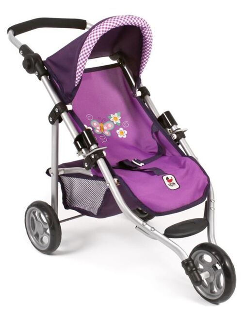Petite poussette de jogging LOLA pour poupées - Purple Checker - Kiabi