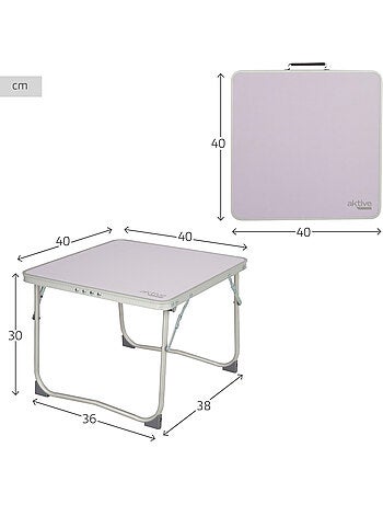 Petite table de camping pliante, anti-bascule et ultra-légère aktive