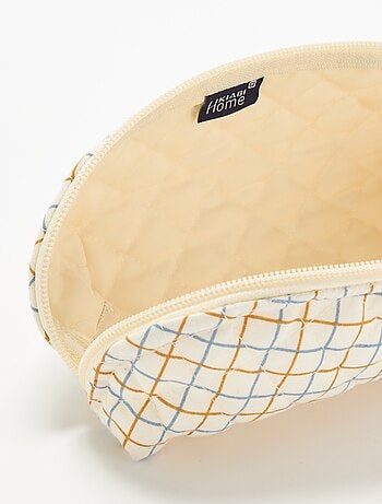 Petite trousse en textile matelassé