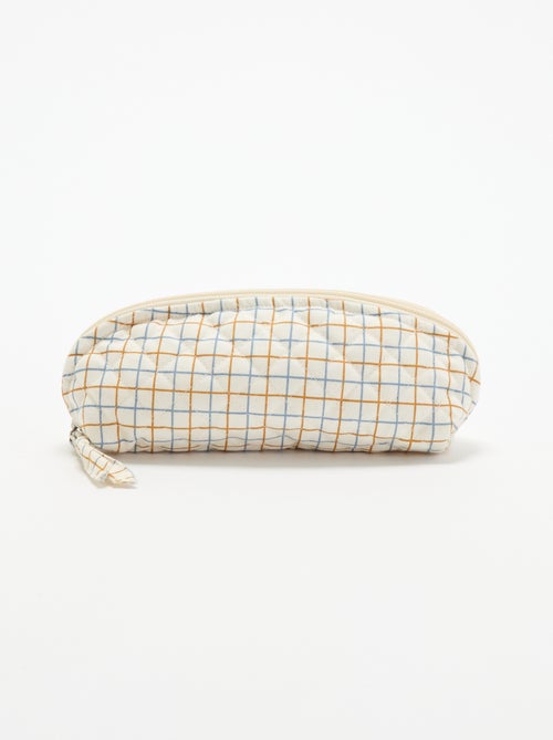 Petite trousse en textile matelassé - Kiabi Petite trousse en textile matelassé - Kiabi