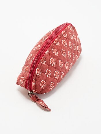 Petite trousse en textile matelassé