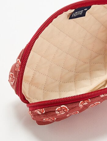 Petite trousse en textile matelassé