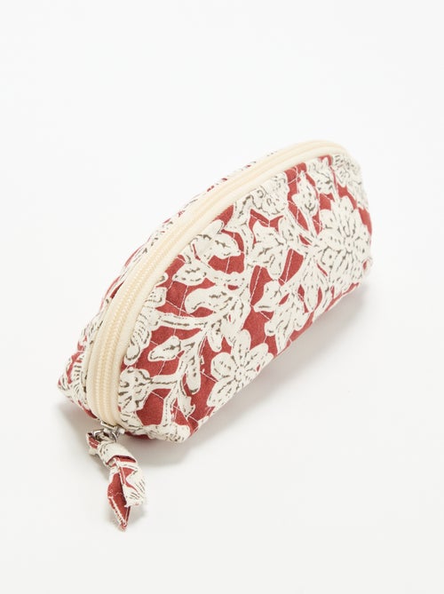Petite trousse en textile matelassé - Kiabi Petite trousse en textile matelassé - Kiabi