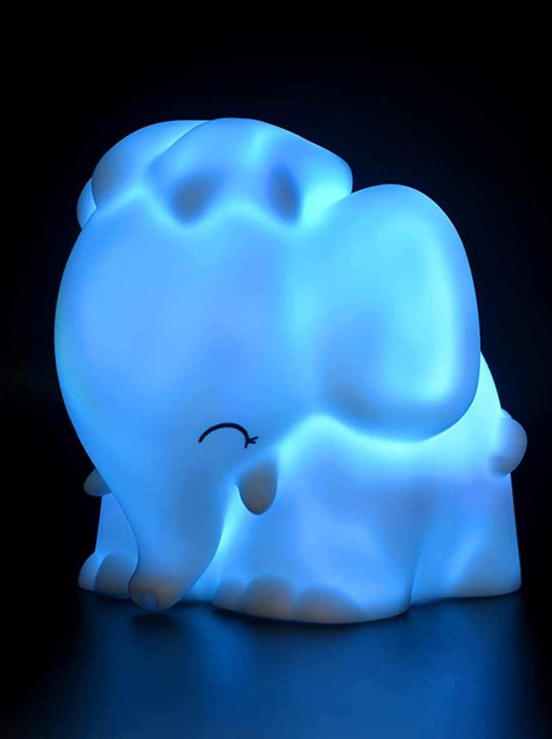 Petite veilleuse éléphant led à variation de couleurs Gris - Kiabi