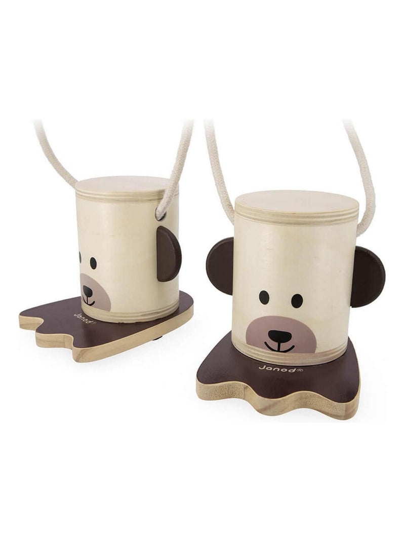 Petites échasses ours en bois N/A - Kiabi