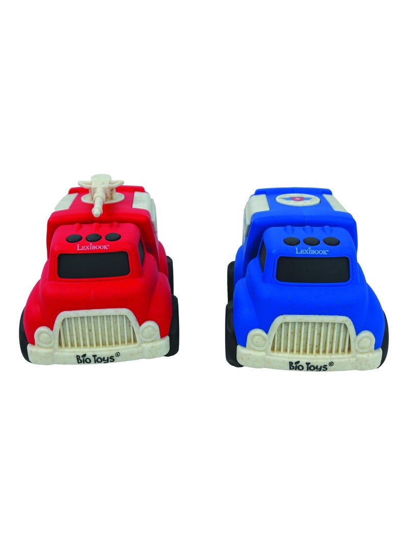 Petites Voitures - Pack de police et camion de pompier Multicolore - Kiabi