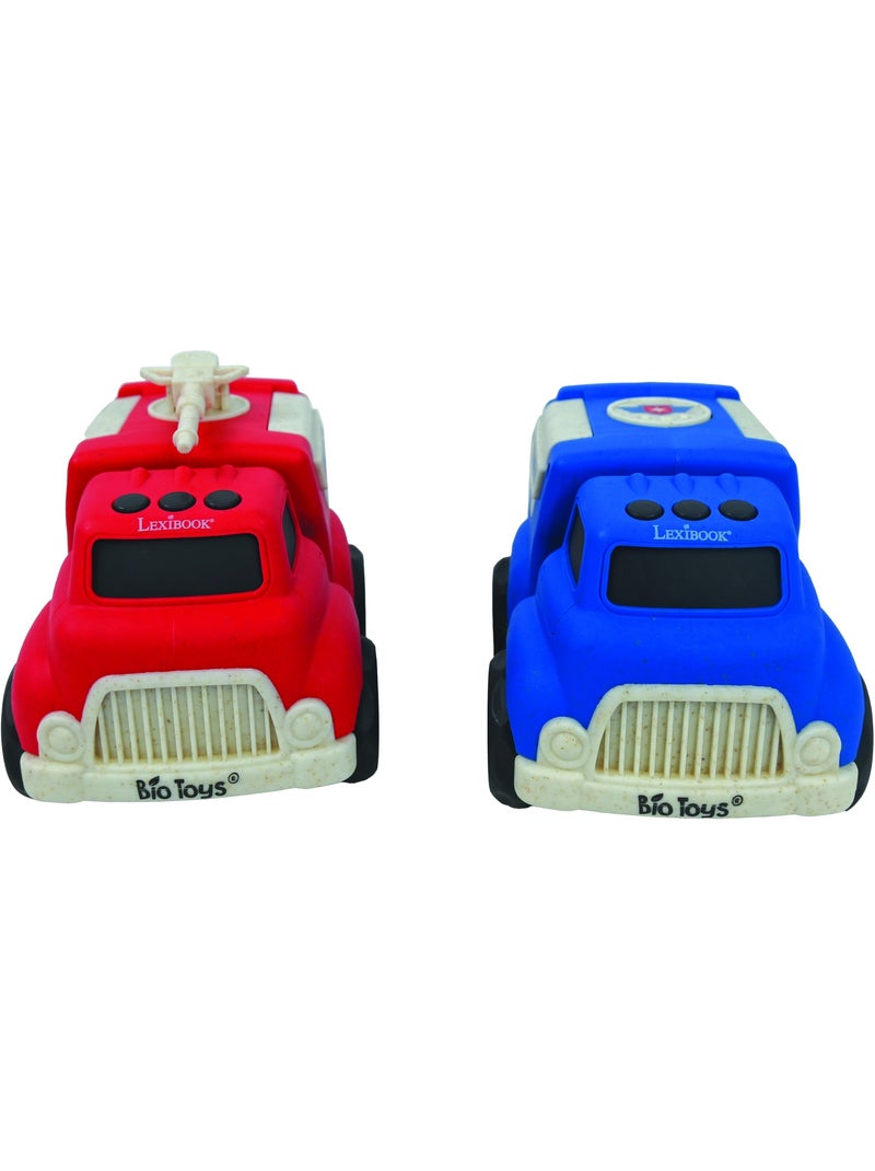 Petites Voitures - Pack de police et camion de pompier Multicolore - Kiabi