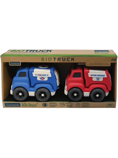 Petites Voitures - Pack de police et camion de pompier - Kiabi