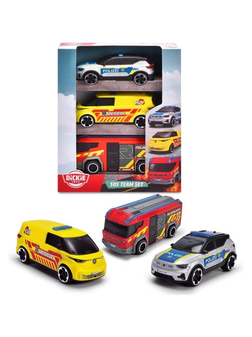 Petites voitures jouet SOS Team - Kiabi