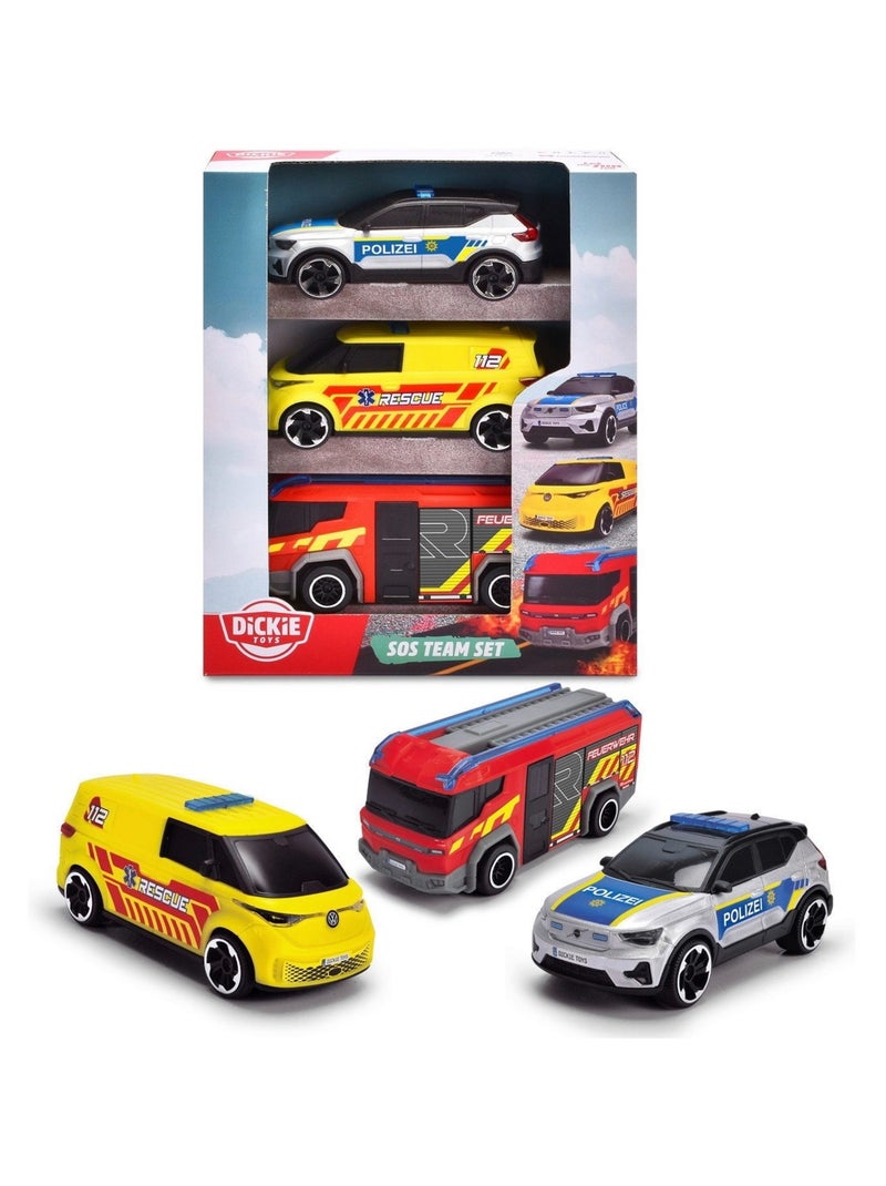 Petites voitures jouet SOS Team Multicolore - Kiabi