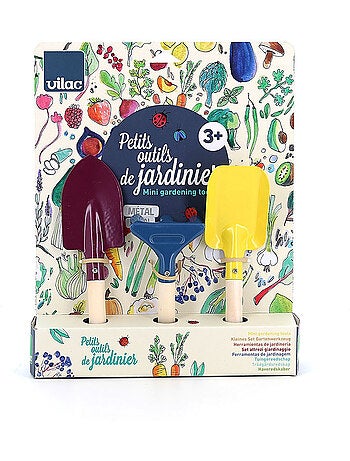 Petits outils de jardinier bois et métal