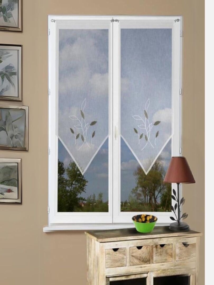 Villages De Provence - Torchon Essuie Mains Bretagne - Rond Avec Attache - Noir - Motifs Brodés