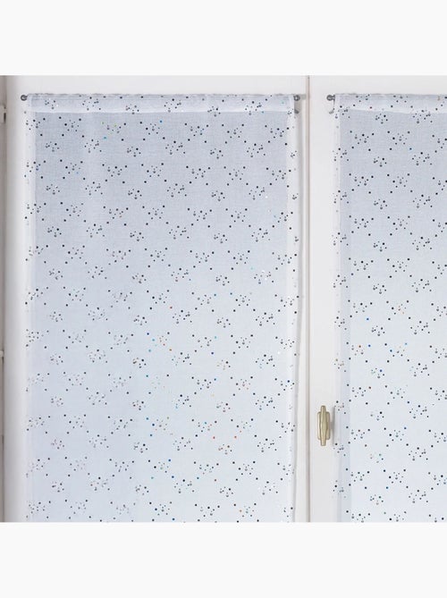 Petits voilages à la Paire en Etamine Motifs Petits Points - Kiabi Petits voilages à la Paire en Etamine Motifs Petits Points - Kiabi