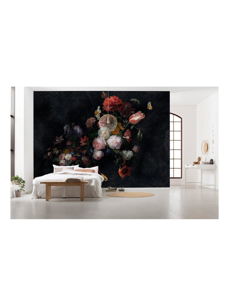 Photo murale - Bouquet De Fleurs  Sombre Multicolore - Kiabi