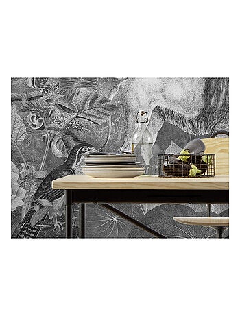 Photo murale - Faunes Et Flores En Noir Et Blanc