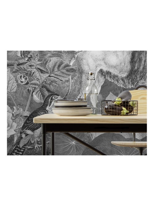 Photo murale - Faunes Et Flores En Noir Et Blanc - Kiabi