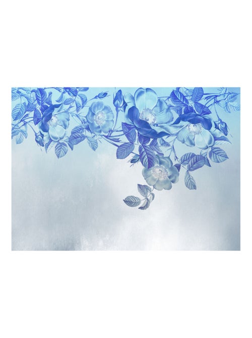 Photo murale - Fleurs Bleues Avec Aura - Kiabi