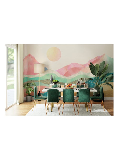Photo murale - Montagne Colorée - Kiabi