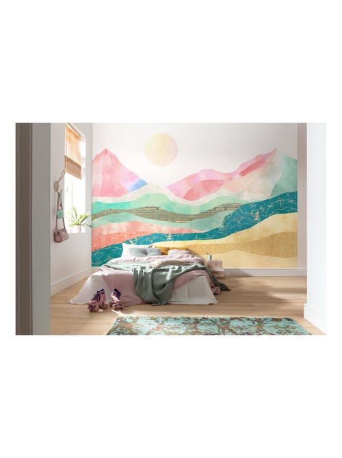 Photo murale - Montagne Colorée - Kiabi