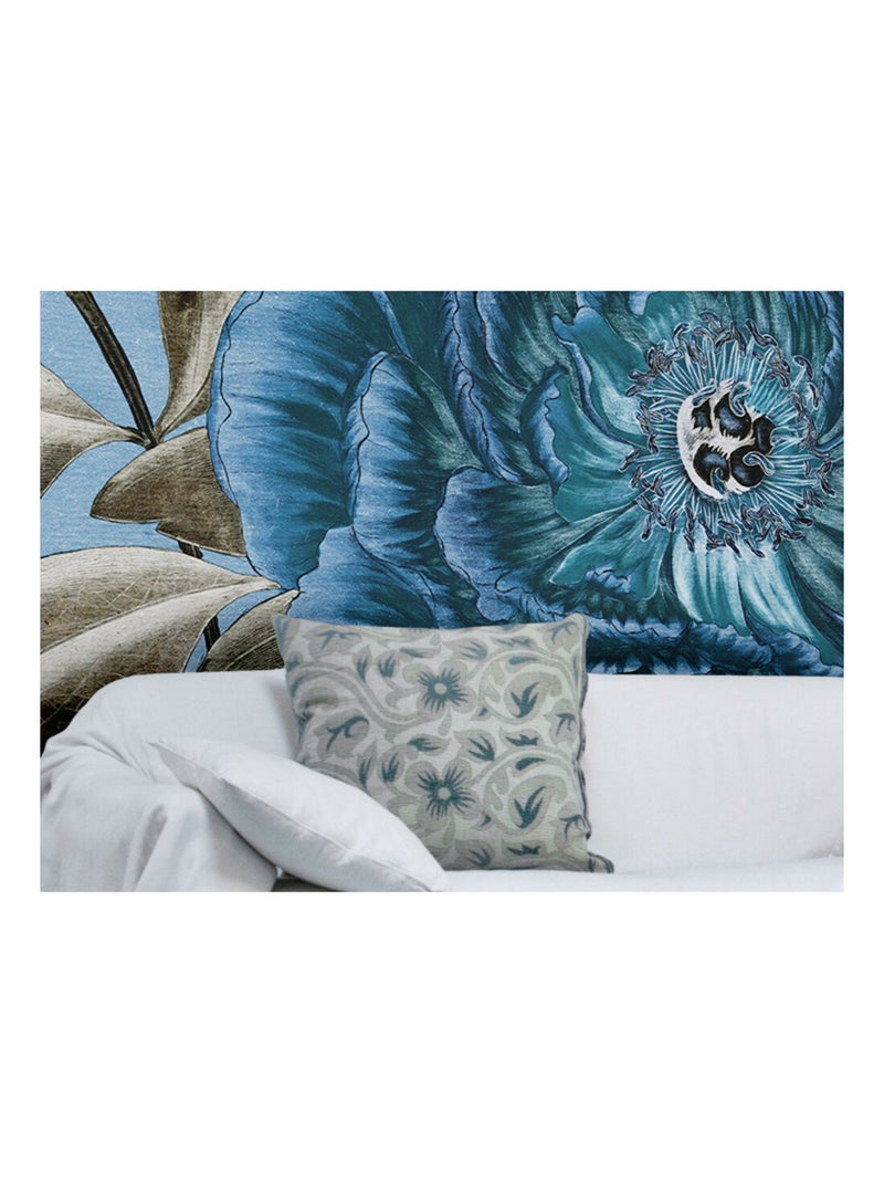 Photo murale - Pivoine Royale Bleue Multicolore - Kiabi