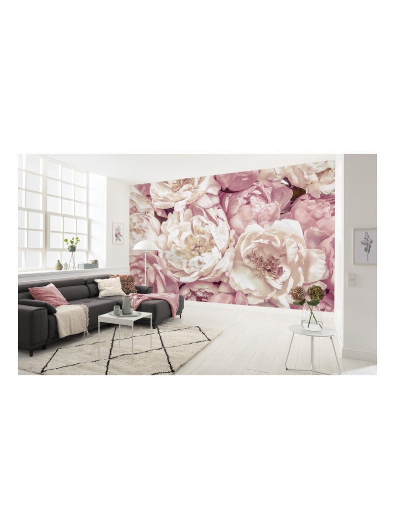 Photo murale - Pivoines Roses, Blancs Multicolore - Kiabi