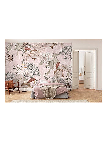 Photo murale - Plante et Fleurs Sur Fond Rose Pale