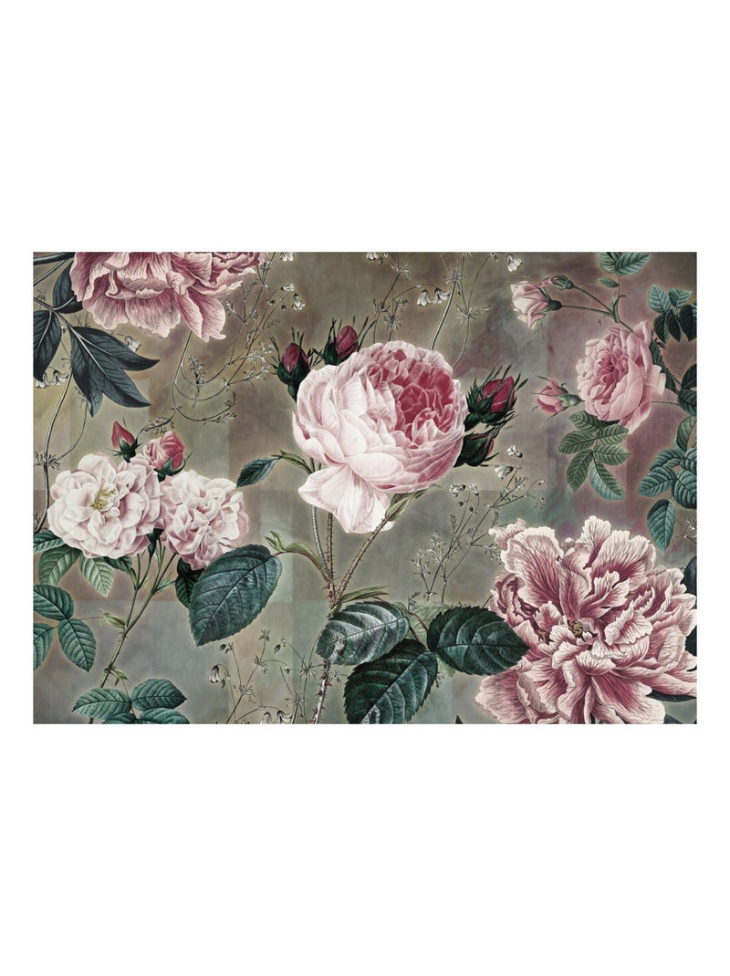 Photo murale - Roses Romantique Multicolore - Kiabi