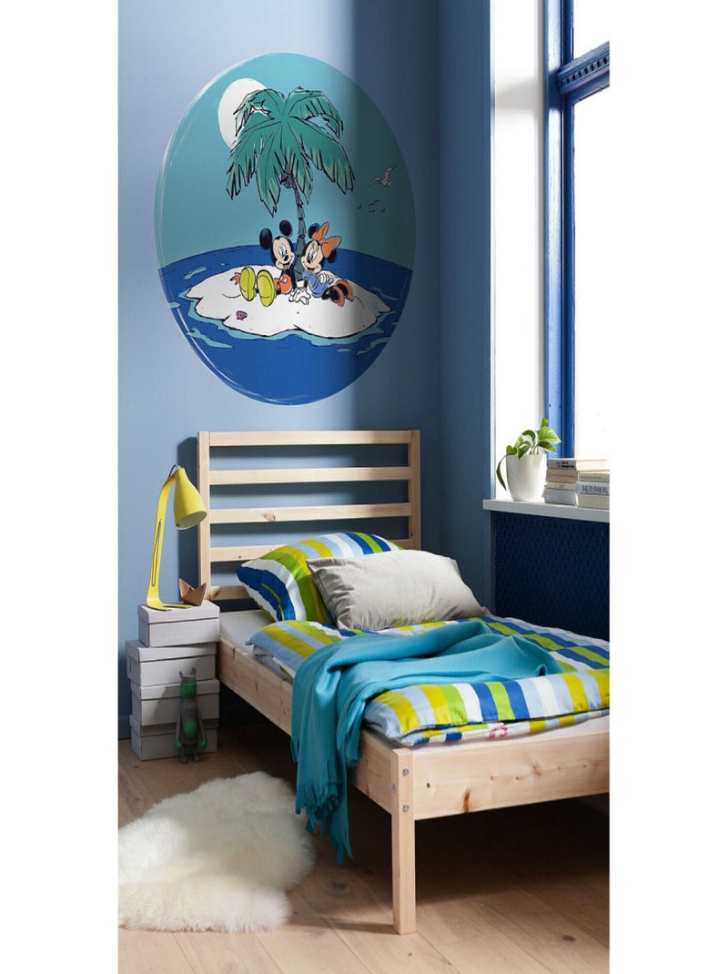 Photo murale autocollante Mickey & Minnie A La Plage Multicolore - Kiabi