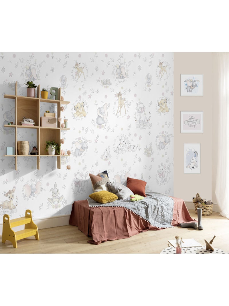 Photo Murale Intissé - Bambi, Simba, Dumbo, Aristochats & Co Noir Noir - Kiabi