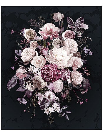 Photo Murale Intissé - Bouquet De Fleurs Rose