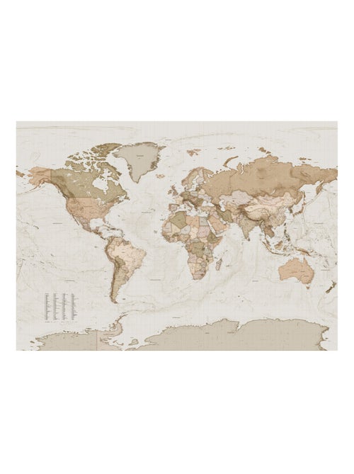 Photo Murale Intissé - Carte du monde - Kiabi