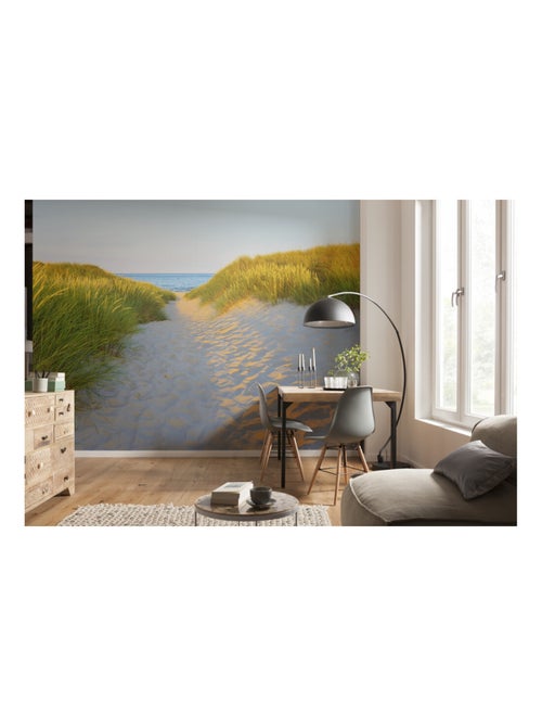 Photo Murale Intissé - Chemin sablé en direction de la mer - Kiabi