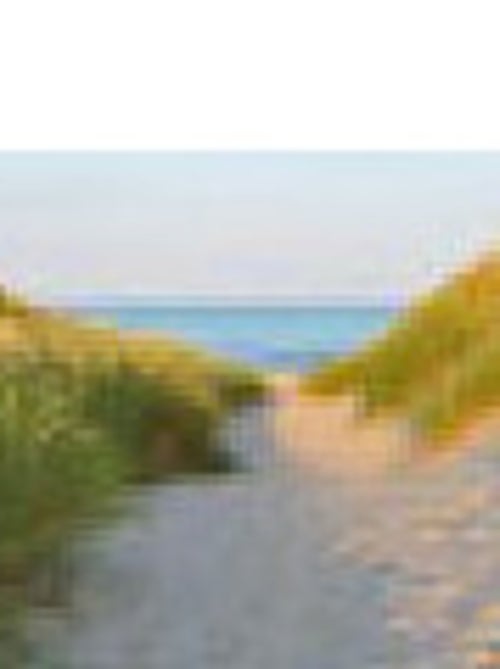 Photo Murale Intissé - Chemin sablé en direction de la mer - Kiabi