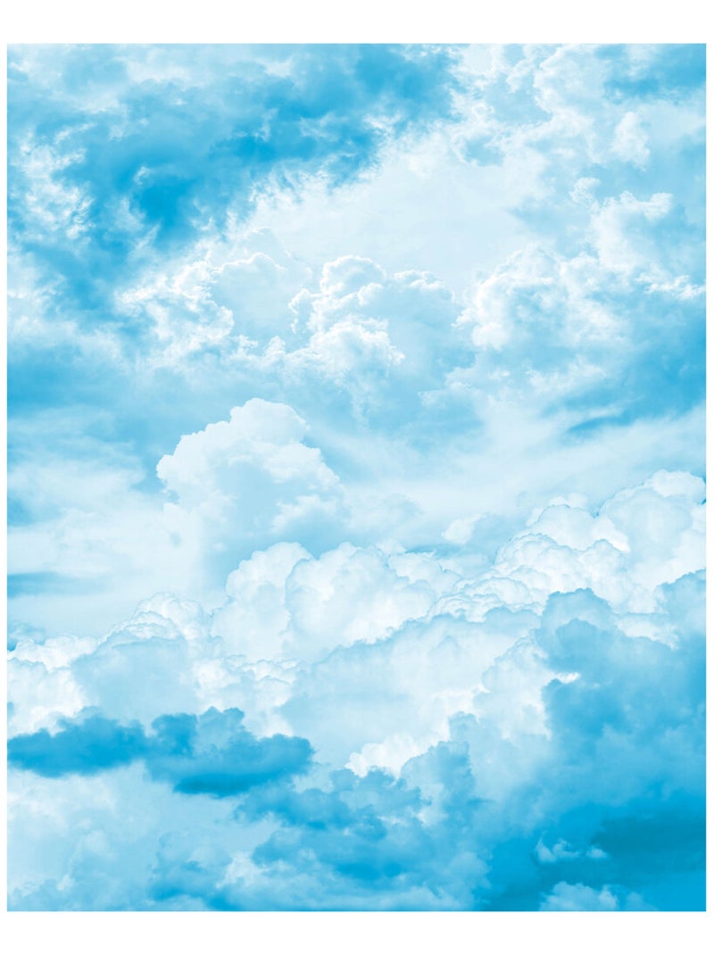 Photo Murale Intissé - Ciel Bleue Remplie De Nuage Multicolore - Kiabi