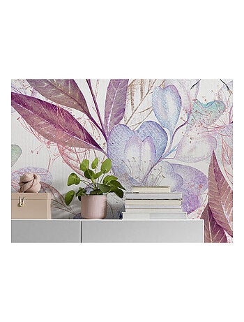 Photo Murale Intissé - Fleurie D'Eucalyptus et des papillons