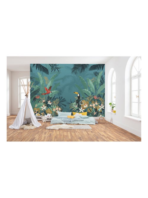 Photo Murale Intissé - Jungle Tropical et Animaux - Kiabi
