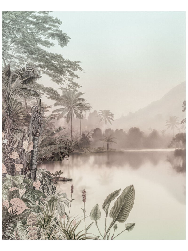 Photo Murale Intissé -  Lac tropical Multicolore - Kiabi