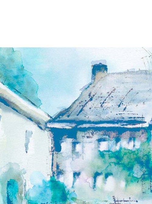 Photo Murale Intissé - Maison en montagne - Kiabi