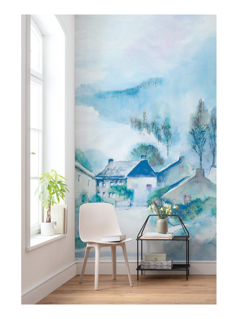 Photo Murale Intissé - Maison en montagne Multicolore - Kiabi
