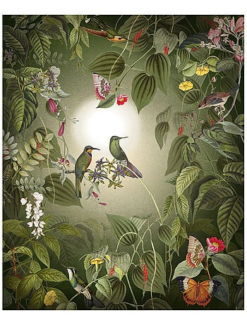 Photo Murale Intissé - Oiseaux et ses papillons