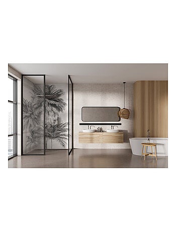 Photo Murale Intissé - Palmiers En Noirs Et Blancs