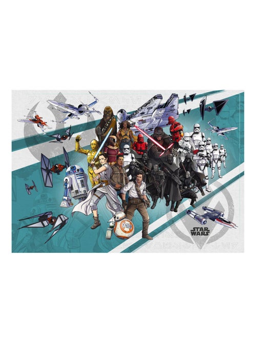 Photo Murale Intissé - Star Wars Avec plein personnages - Kiabi