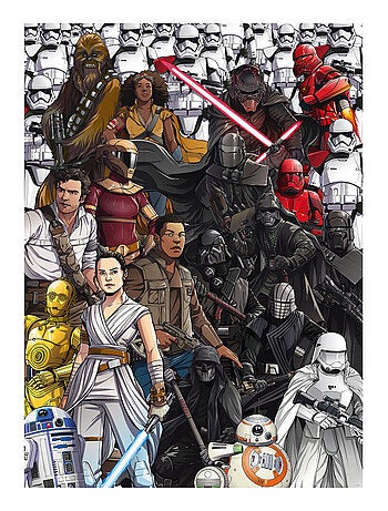 Photo Murale Intissé - Star Wars plein de personnages