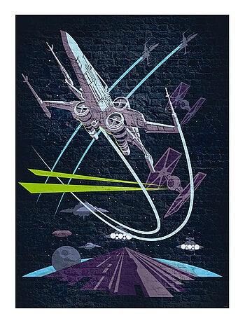 Photo Murale Intissé - Star Wars Vaisseau X-Wing