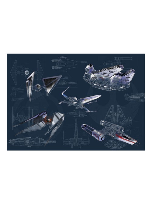 Photo Murale Intissé - Star Wars Vaisseaux - Kiabi