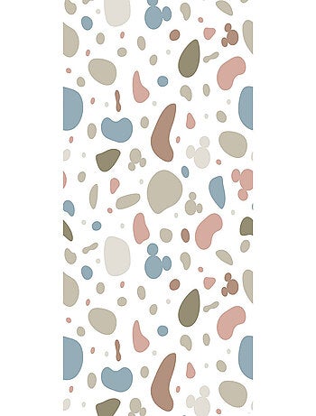 Photo Murale Intissé - Tête De Mickey Avec Motifs