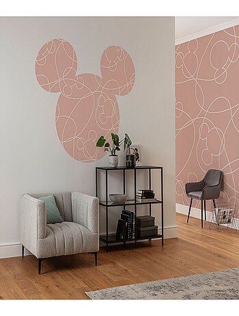 Photo murale intissé - Tête De Mickey En Rose