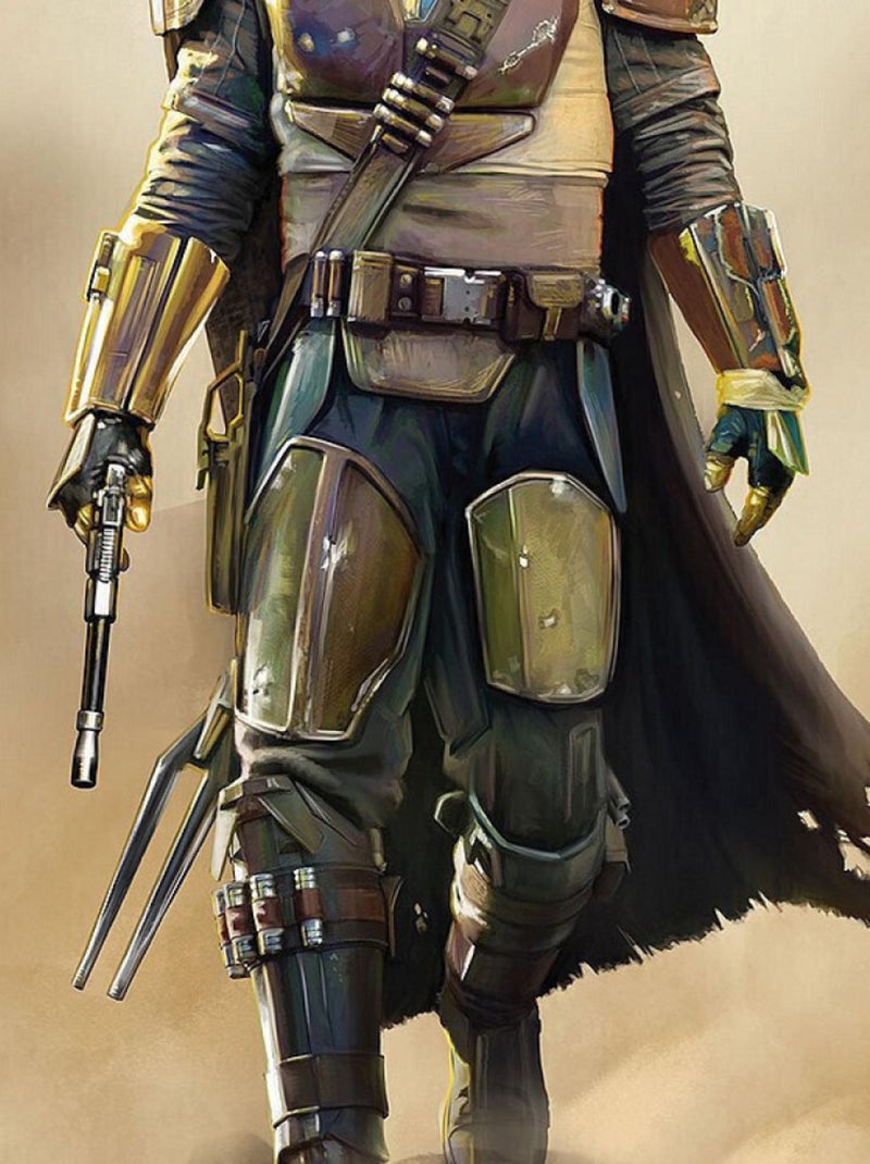 Photo Murale Intissé - The Mandalorian Multicolore - Kiabi