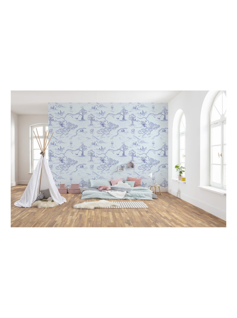 Photo Murale Intissé - Winnie l'ourson et ses amies dans la Forêt Multicolore - Kiabi