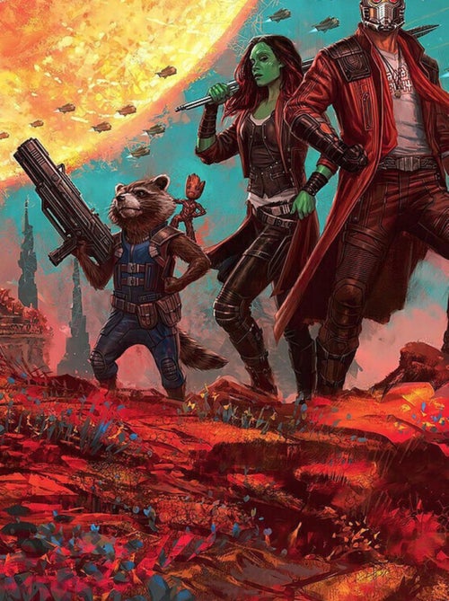 Photo murale intissé impression numérique Les Gardiens De La Galaxy - Kiabi